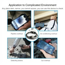 5.5mm Three-in-one HD Endoscope Pipe Sewer Camera Car Engine Cylinder Detection Endoscope