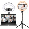 LED Selfie Ring Light With Tripod Stand & Phone Holder With Remote For IPhone/Android/Action Camera Live Streaming, Shooting, Vlogs, Compatible With